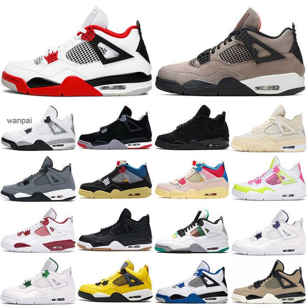 

white oreo jumpman 4s desert moss basketball shoes for men women 4 university blue #25 taupe haze bred sail court purple mens trainers sport