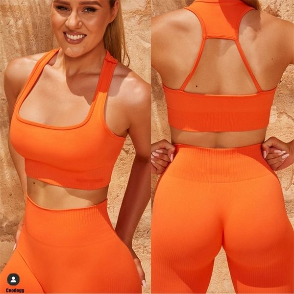 Vigor sem emenda de mulheres push up leggings yoga set esporte esporte esportes colher esportes sutiã ginásio roupa feminina altitude ternos 220330