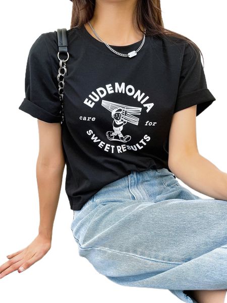 

dazy letter & figure graphic crop tee s9bt#, White