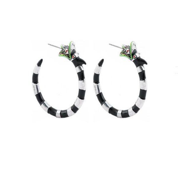 

charm lost lady 2022 retro exaggerated c-shaped oil drop earrings high-end personality niche design wild dragon earrings gc1546, Golden