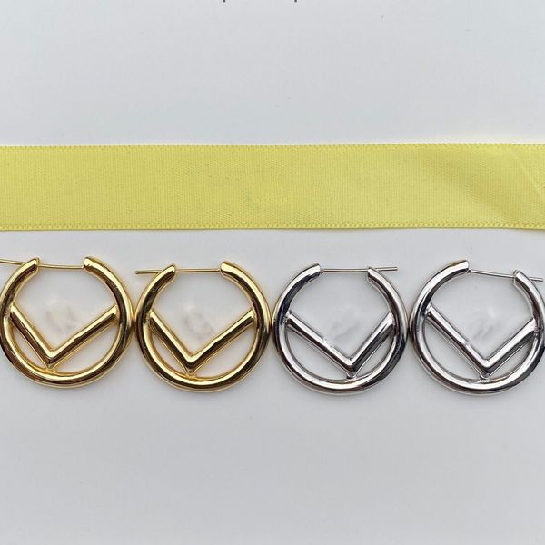 

2022 wholesale brand designer double letters earrings ear studs gold tone earring for women men wedding party jewelry gift, Golden;silver