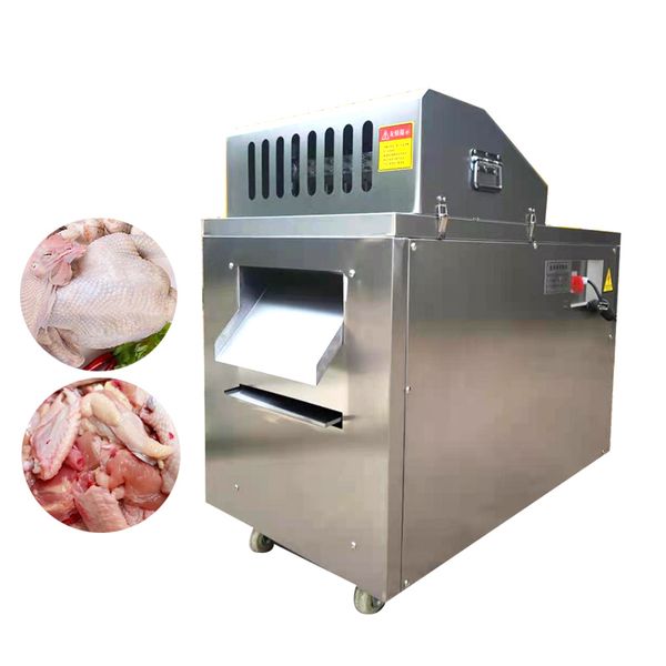 Automatische Würfelwürfelmaschine für gefrorenes Rindfleisch, Hähnchenbrustwürfelmaschine, kommerzielle Geflügelfleisch-Skelettschneidemaschine