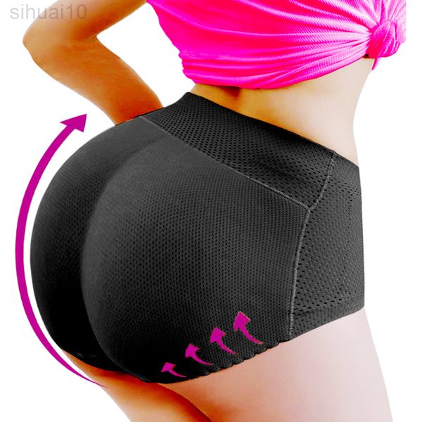 Kadınlar Giyim Ganimet Kalça Geliştirici Drilleri Kontrol Panties Dikişsiz İç Çamaşır Yastıklı Butt Kaldırıcı Shapewear Bel Eğitmeni Gövde Şoförü L220802