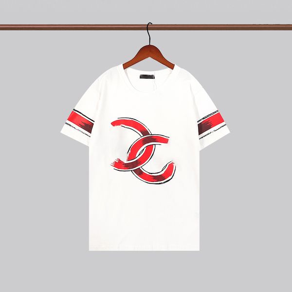 

2022 mens designer t shirt summer womens tshirt style patterns embroidery with letters tees short sleeve casual shirt asian size m-xxxl w90, White;black