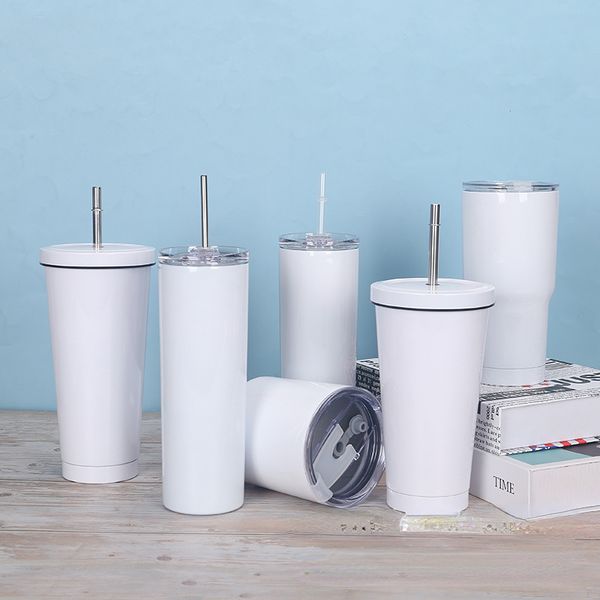 

thermoses straw cup sublimation 20oz 30oz ice bowl car winter thermos