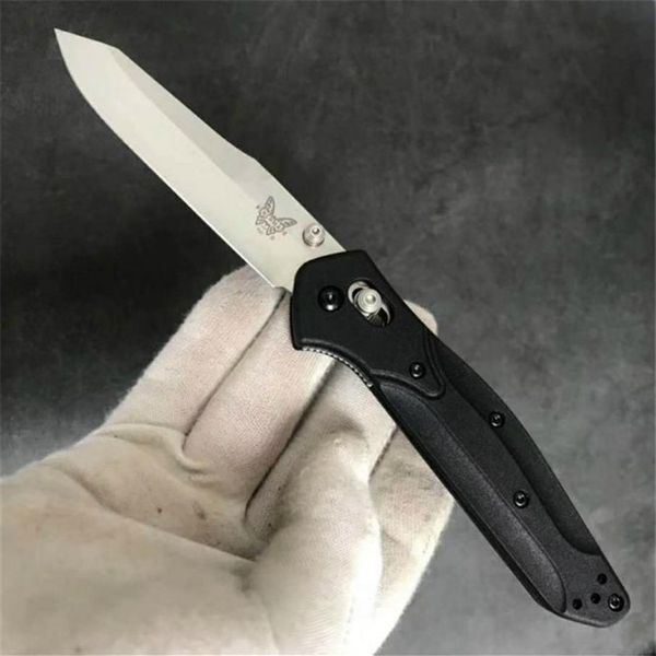 

benchmade 940 943 osborne folding knife 3 4 440c satin plain blade black anodized spacer nylon glass fiber handles c812545