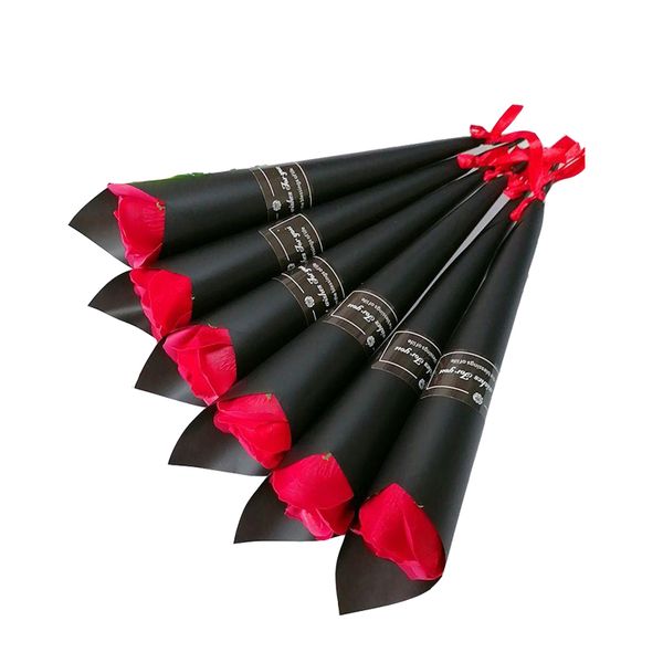 Romantischer künstlicher Seifen-Rosen-Blumenstrauß, einzelne Nelke für Zuhause, Hochzeitsdekoration, Heimwerkerbedarf, Valentinstagsgeschenk