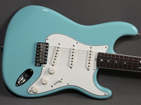 

st "eric johnson" rw tropical turquoise-electric guitar