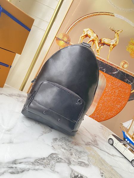 

racer fashion genuine leather monograms shadow men women's chest bag shoulder bags totes handbag cross body cosmetic bag cell phone poc
