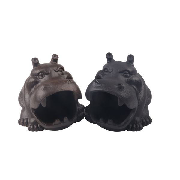 Yeni Ashtray Seramik Yaratıcı Hippo Kişilik Rüzgar Geçirmez Süsler Hediye Ashtray Porselen