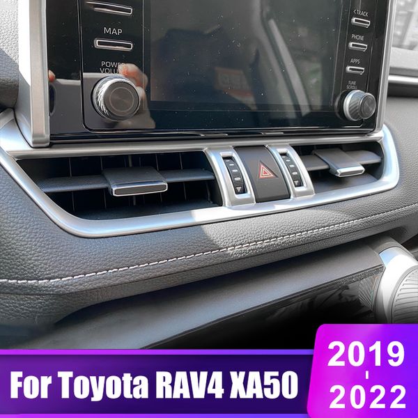 

for toyota rav4 2019 2020 2021 2022 rav 4 xa50 car central control air conditioning vent outlet trim cover interior accessories