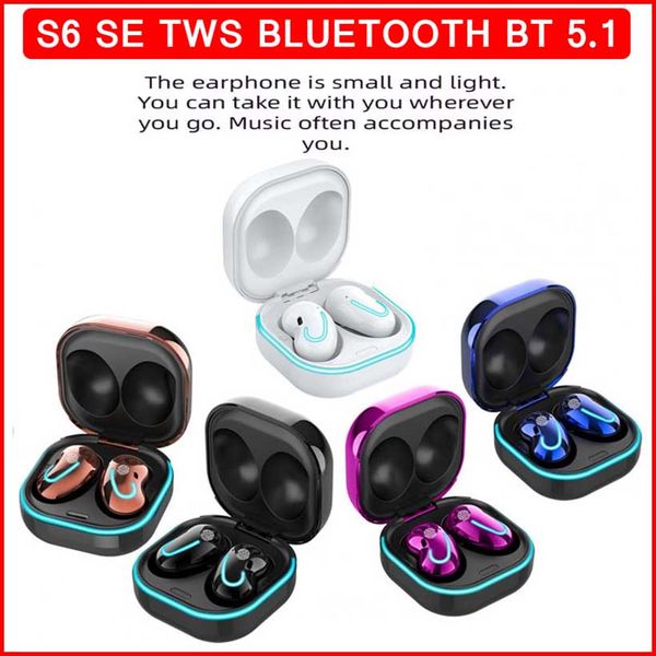 

s6 se tws bluetooth earphone music headset waterproof earpiece sport earbuds for iphone huawei oppo xiaomi tws wireless headphones