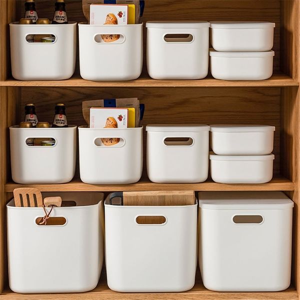 Desktop Storage Box Banheiro Roupas de cozinha Armazenamento de cesta de cesta