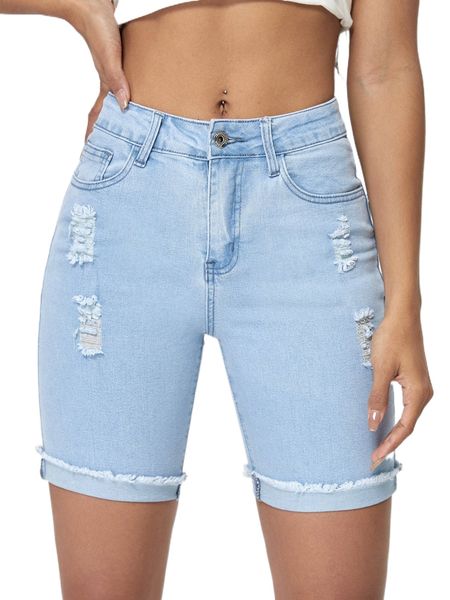 

ripped denim biker shorts x59p#, White;black