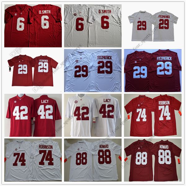 

ncaa alabama crimson tide football jersey 6 devonta smith 29 minkah fitzpatrick 42 eddie lacy 74 cam robinson 88 o.j howard 93 jonathan alle, Black