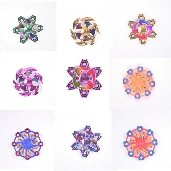 

double-layer spinner fidget decompression toy finger rotation to release pressure toy