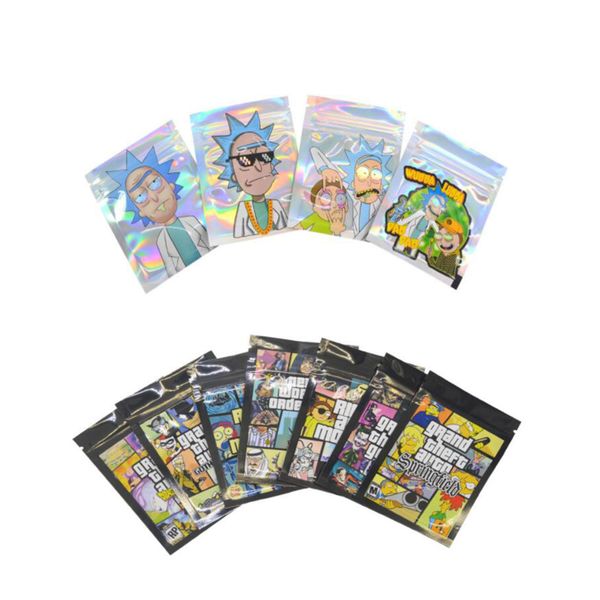 

small resealable bags customise printed zip lock plastic bag smell proof retail edible package zipper mylar baggie for candy