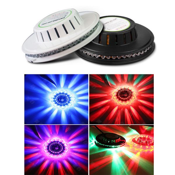 Luzes de discoteca giratórias ativadas por som RGB de 5W USB Lâmpada de palco de festa portátil Girassol com som ativado DJ Luz de dança de palco para boate