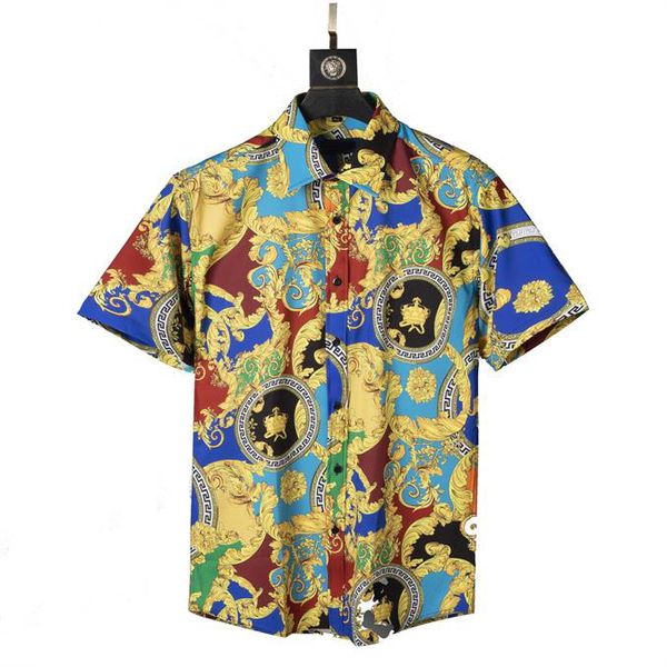 Camisas do vestido dos homens BBRAANA 4 estilos Camisetas Havaí Carta Impressão Designer Camisa Slim Fit Homens Moda Manga Longa Casual Roupa Masculina M-3XL # 25