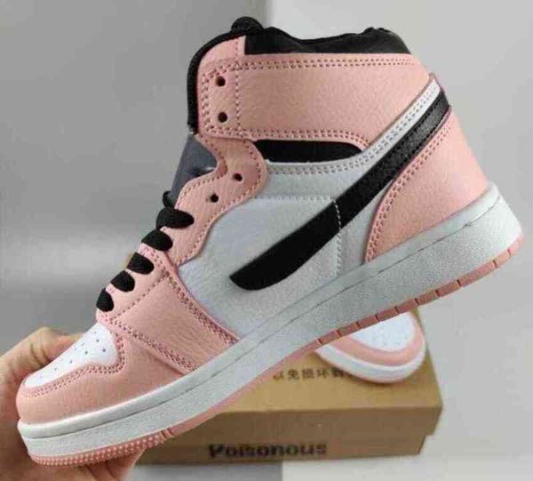 

dress shoes jumpman 1 1s women basketball shoes mid gs pink, Black