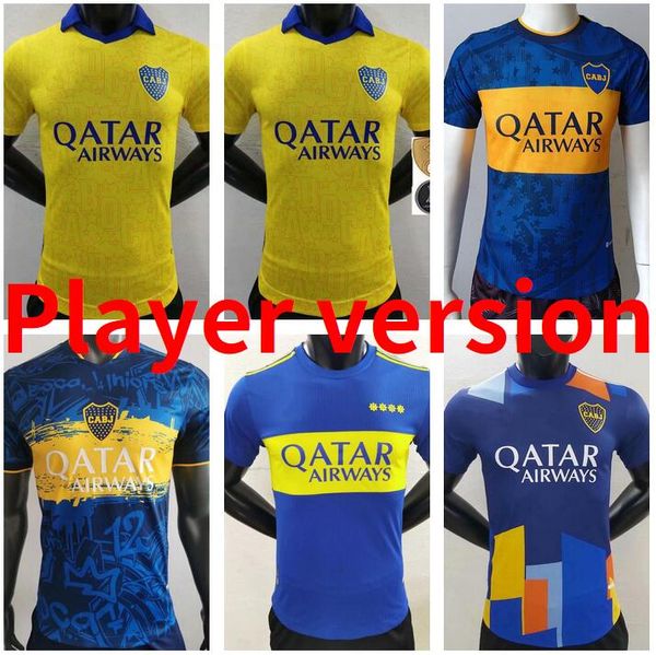 

2021 2022 2023 boca juniors player version soccer jerseys maradona benedetto marcos rojo carlitos de rossi tevez salvio home away 3rd 21 22, Black
