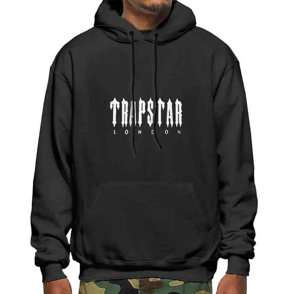 

new trapstar london hoodies anime oversized hoodie men's sets for, Black