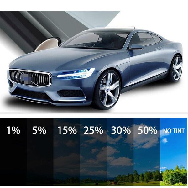 CAR SUNSHADE DE PUNLIDADE 0,75X3M FILME DE ISOLADOR DE Janela 5% 15% 25% 35% Sombreamento à prova de vidro transparente