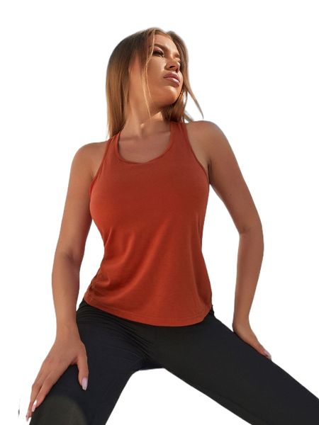 

absorbs sweat breathable softness sports tank t54j#, Gray