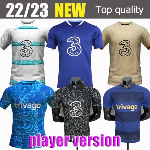 

22 23 cfc soccer jersey special champions lukaku pulisic mount third jerseys havertz ziyech chilwell 2023 football shirt werner kits hudson, Black;yellow