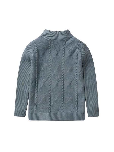 

toddler boys geometric pattern mock neck sweater she, Blue