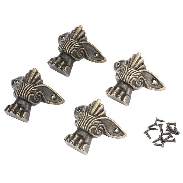 

4pcs antique wood box feet leg corner decoratives
