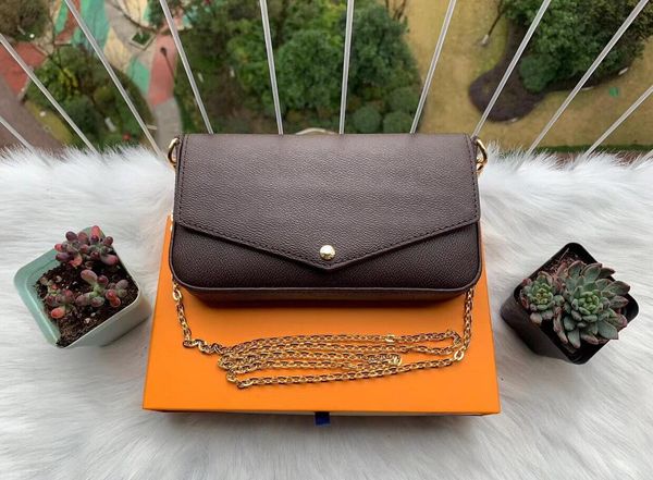 

women messenger leather handbag evening bag original box flower checkers date code serial number embossed patterns