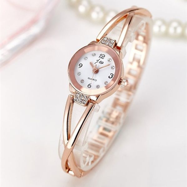 

fashion rhinestones watches women luxury brand stainless steel bracelet watches ladies quartz dress reloj mujer clock 220621gx, Slivery;golden