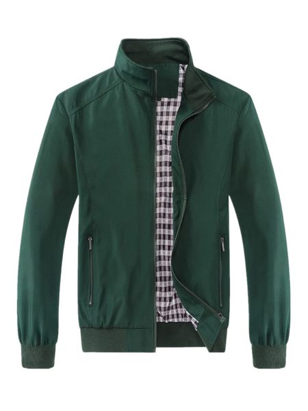 

men zip pocket jacket k3hy#, Black;brown