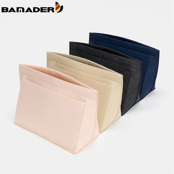 

liner bag bamader organize cosmetic bag felt cloth makeup bag support handbag lining travel portable insert purse bags 220506