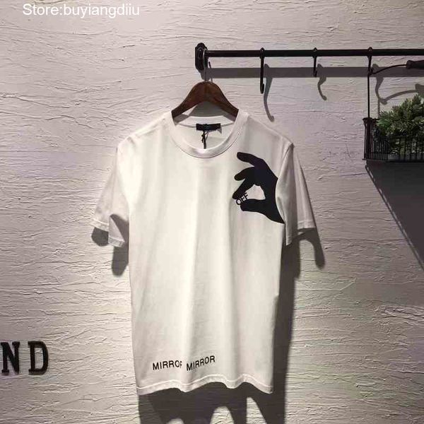 

arrival brand clothing short knitted o-neck off casual t shirt men hip hop printing leisure cotton tshirt homme ocq0, White;black