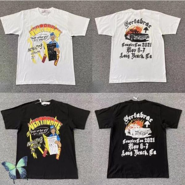 

men women cotton tees shirts summer t-shirt 2022ss, Black;brown