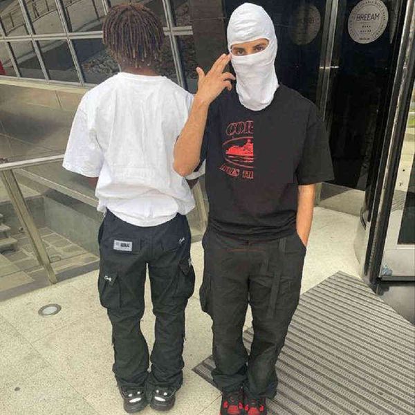 

hip hop streetwear letter sailboat printed t-shirts men summer short-sleeve t-shirt y2k clothes harajuku loose tee, White;black