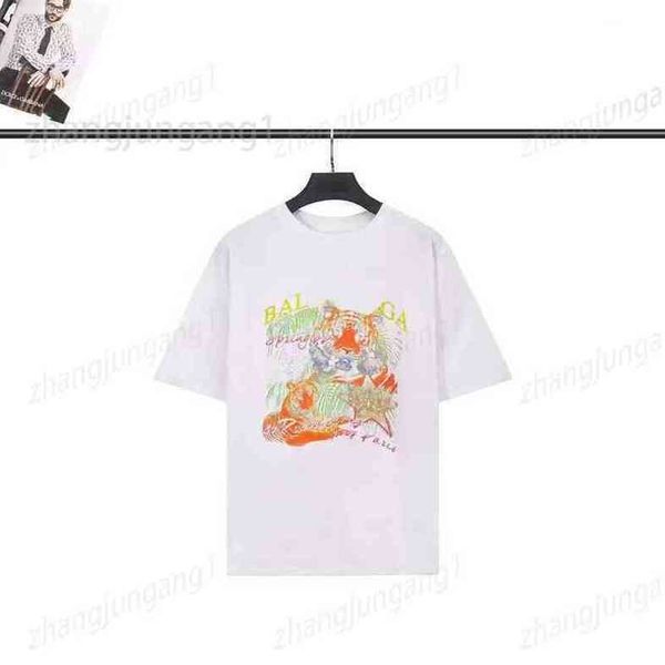 

balenciga paris luxury summer classic back letter printed t shirt mens and womens couple loose cotton tee various styles oversized m-5xl ant, White;black