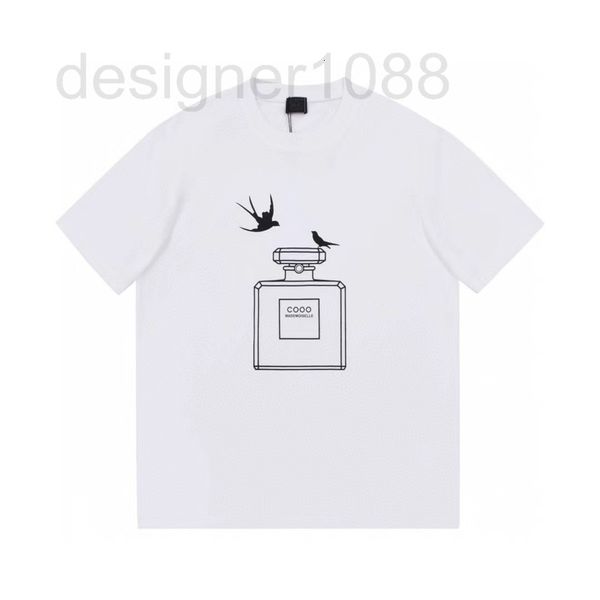 

men's t-shirts designer correct and verified version 2022 summer new c family swallow perfume bottle print short sleeve t-shirt ry4u, White;black