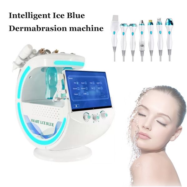 Neues Mikrodermabrasions-Hautmanagementinstrument, Hochfrequenz-Smart-Eisblau-Hydradermabrasionsspray-Gesichtspflegegerät