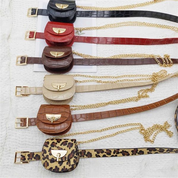 

small waist bag ins bag trend all-match female belt chain one-shoulder diagonal bag outer belt