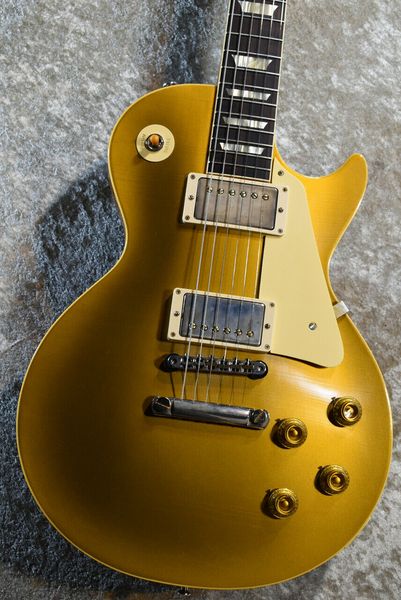 

custom shop murphy lab 1957 les gold reissue double gold electric guitar