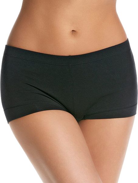 

women's dream cotton boyshort a6aa#, White;black