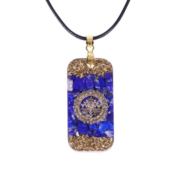 

pendant necklaces orgonite energy natural lapis lazi reiki necklace mysteriou amlns, Silver