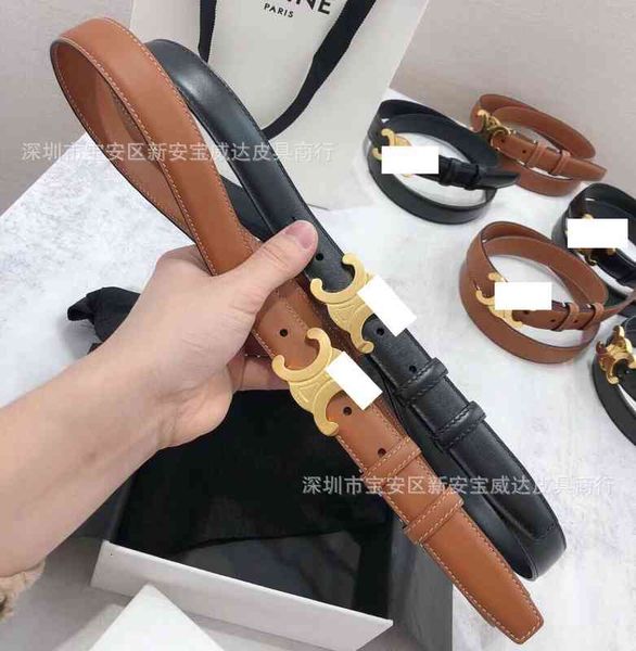 

belts women's 2.5cm leather belt arc de triomphe fashion button 0j69, Black;brown