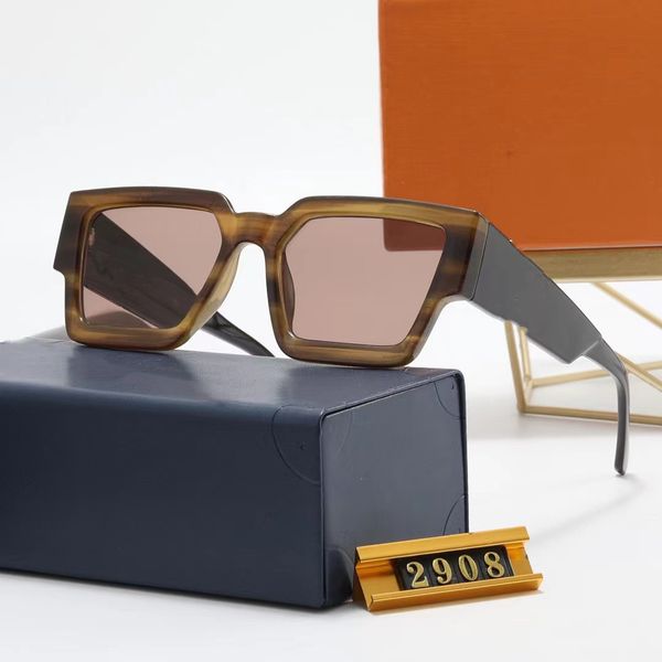 

latest fashion men sunglasses sunshade2908 glasses composite metal rimless frame classic rectangle square gold luxury sunglasses for women w, White;black