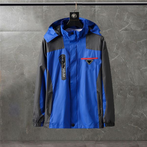 

men's jacket hip hop windbreaker fashion luxury jacket classic letters inverted triangle a variety of styles men and women wear waterpr, Black;brown