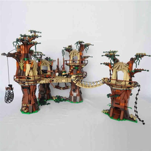 

05047 us in stock 1990pcs star toys wars ewok village building blocks bricks toys 10236 180016 gifts269d