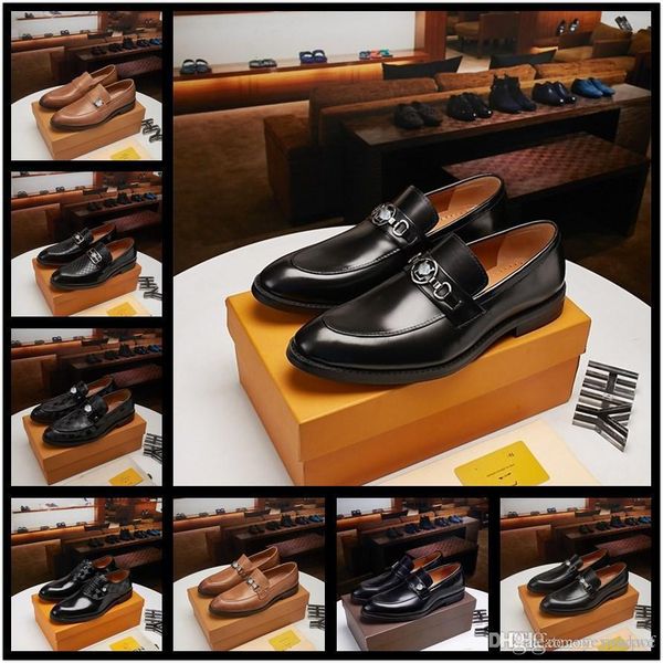 

cq 21ss spring and autumn new hand-woven men's designer luxury leather business casual toe layer leather shoes formal men leathe shoe 3, Black